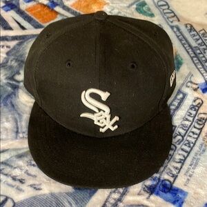 Black Sox Baseball Cap with White Logo